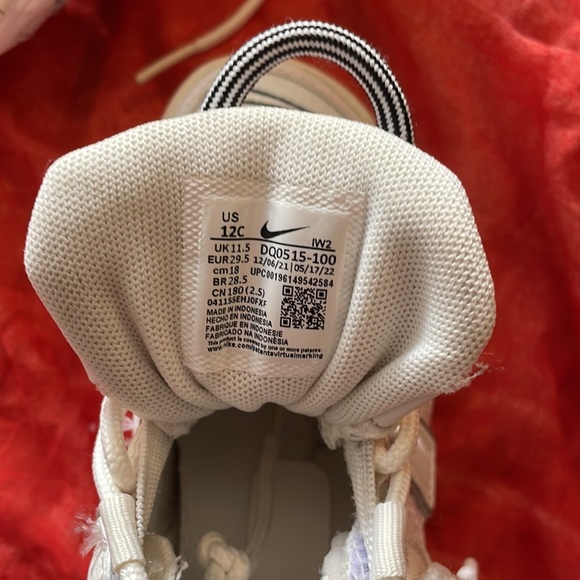 Nike Air kid toddler girl white sneakers size 12C - Picture 8 of 8